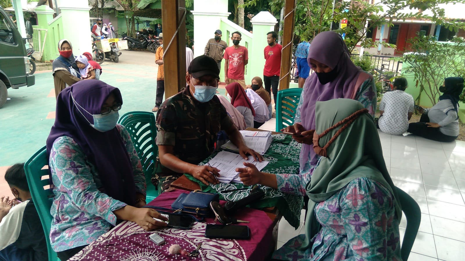 Kodim Pemalang Kembali Menggelar Serbuan Vaksinasi di Desa Sikandang Comal