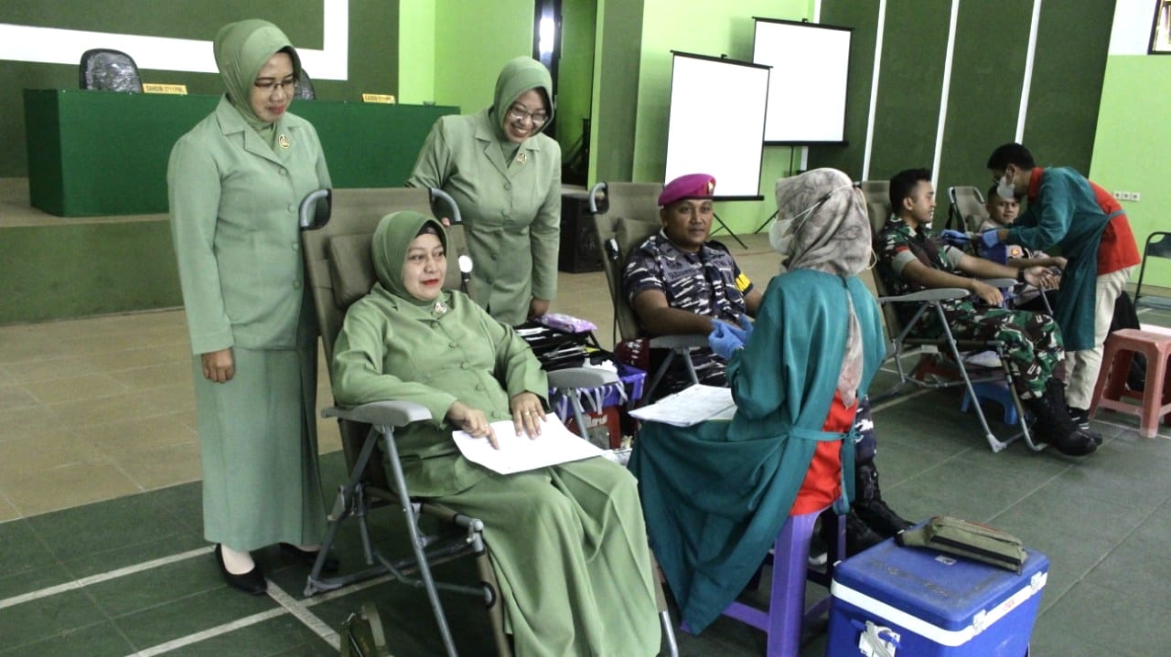 Sambut Hari Juang TNI AD ke 77 Tahun 2022, Kodim Pemalang Gelar Bakti Sosial Donor Darah