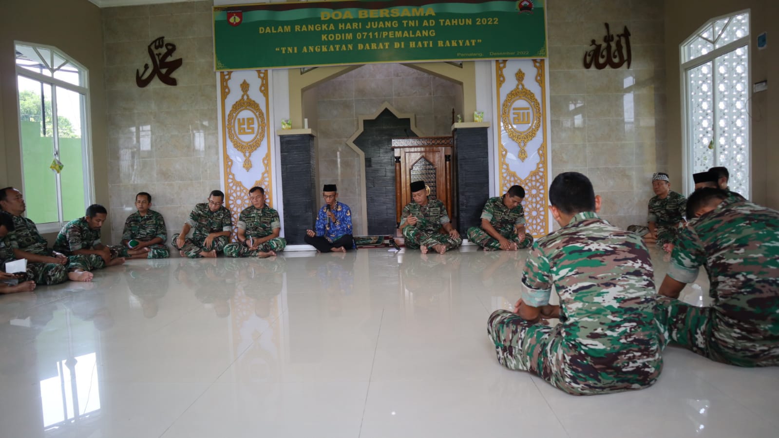 Kodim Pemalang Gelar Doa Bersama dalam Rangka Hari Juang TNI AD ke 77 Tahun 2022